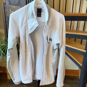 The North Face Women’s White Fleece Jacket Size Medium